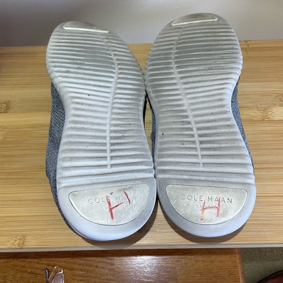 Cole Haan 2.Zerogrand Stitchlite Wingtip Oxfords Grey Knit Lace Up Shoes C27565 - Picture 10 of 10